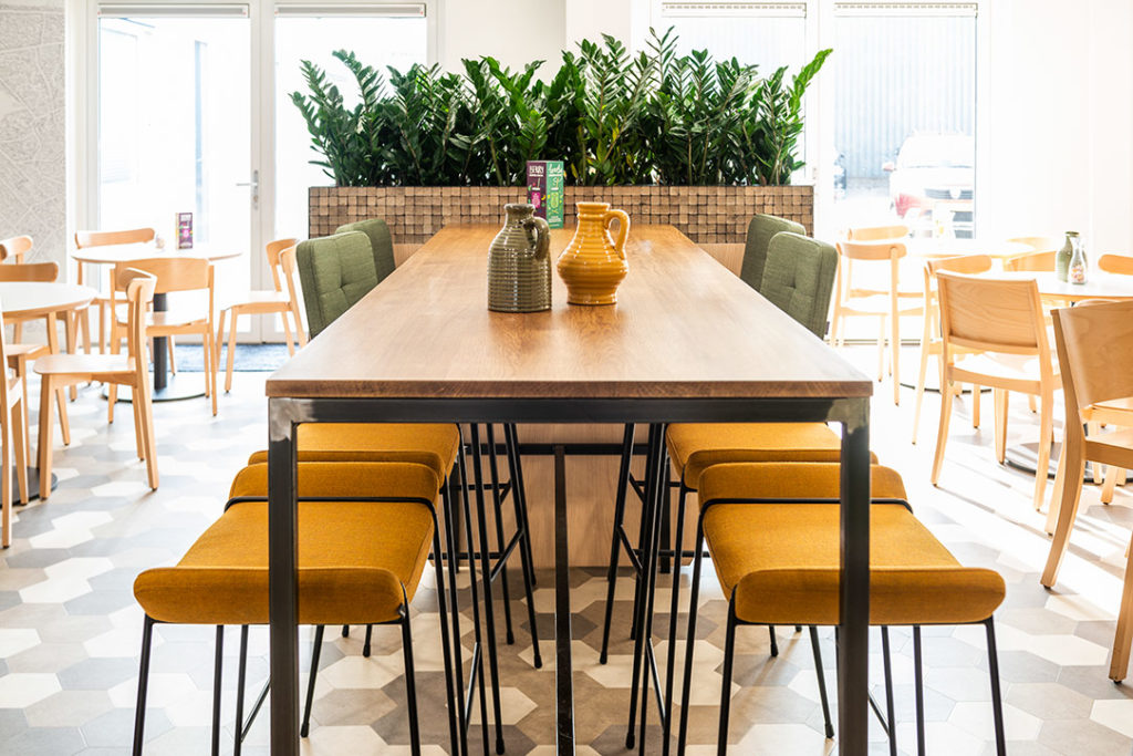 Kantine geel groen