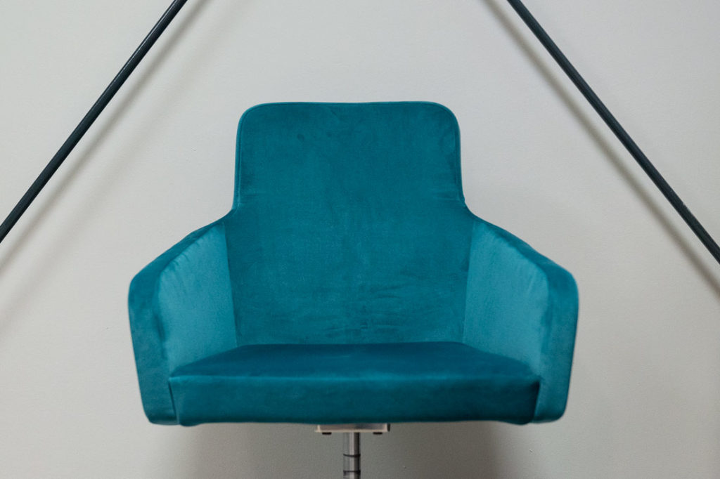 stoel blauw