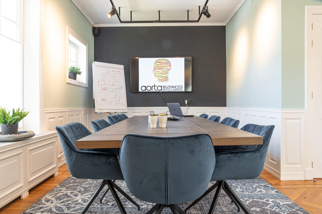 Overleg vergaderruimte bij Aorta Business Intelligence