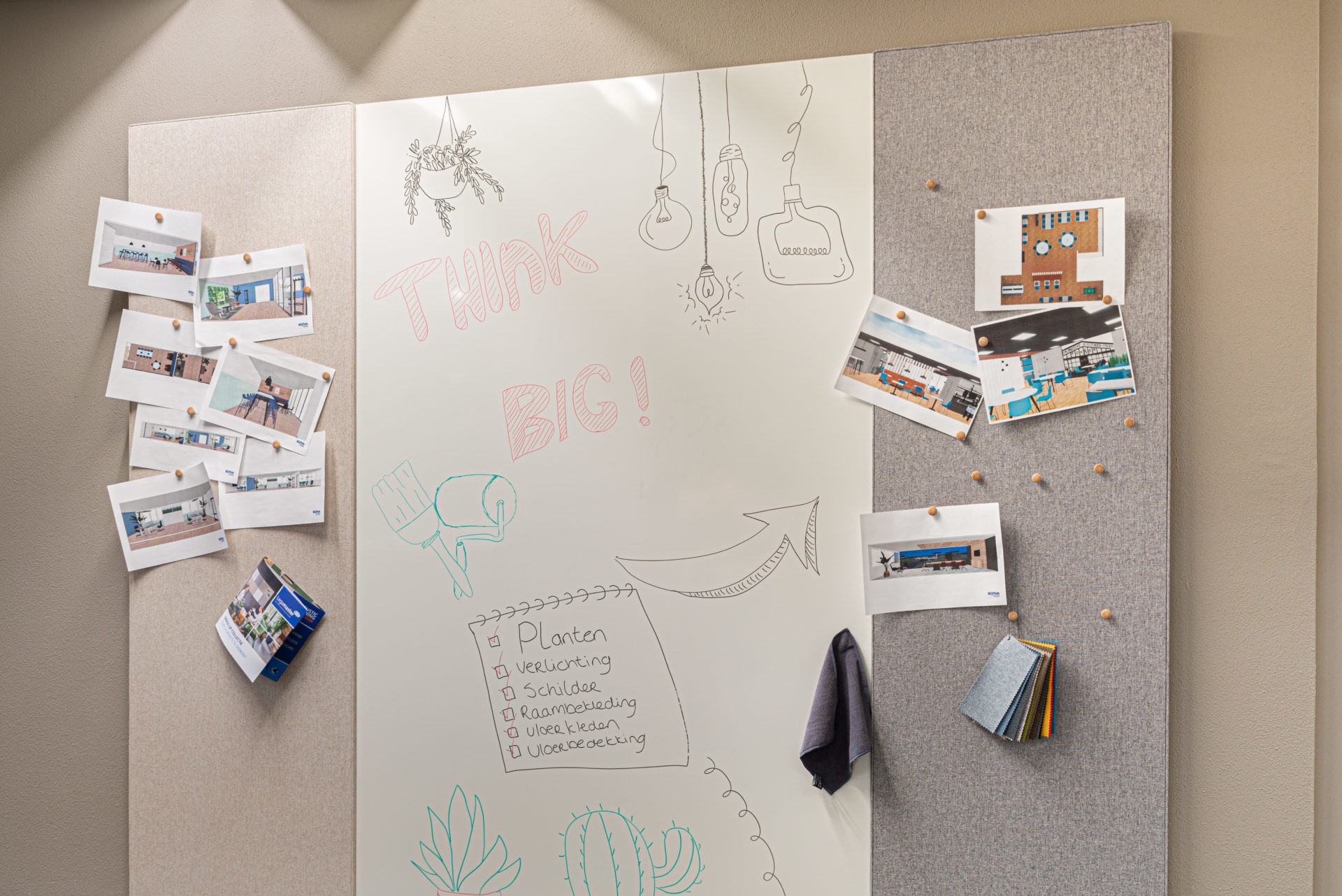 whiteboard foto's papier